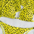 Leopard Print 3 Piece Set Long Sleeves Swimsuit 3 Piece Swimsuit Set Halter High Waist Bathing Suit With Long Sleeve Swimwear Cover Up Women's Swimming Bikini Low Waist Swimwear Women Bathing Suit