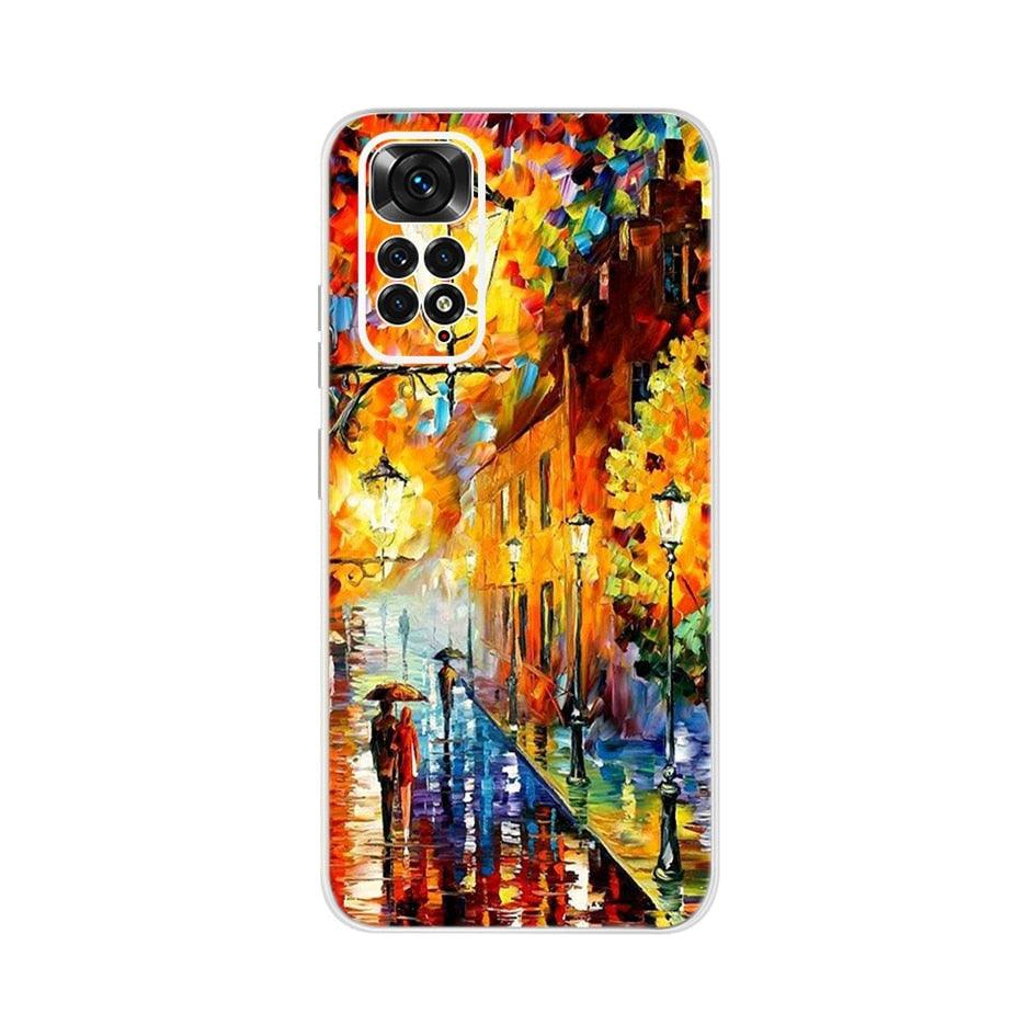 Light Luminous Case for Redmi Case Phone Cover in Soft and Hard PC Shockproof Anti-Scratch Case For Xiaomi Redmi Note 11 Case Redmi Note 11S Cover Luxury Cat Butterfly Soft Silicone Full Bumper For Xiaomi Redmi Note11 S Case