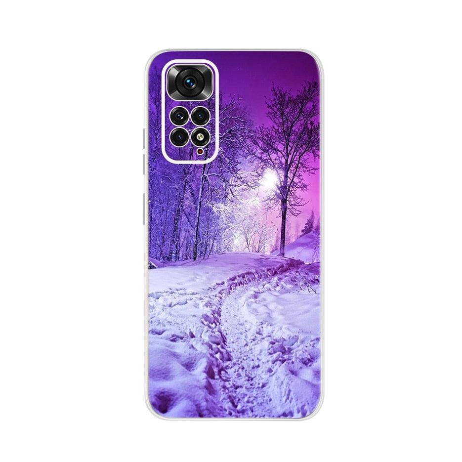 Light Luminous Case for Redmi Case Phone Cover in Soft and Hard PC Shockproof Anti-Scratch Case For Xiaomi Redmi Note 11 Case Redmi Note 11S Cover Luxury Cat Butterfly Soft Silicone Full Bumper For Xiaomi Redmi Note11 S Case