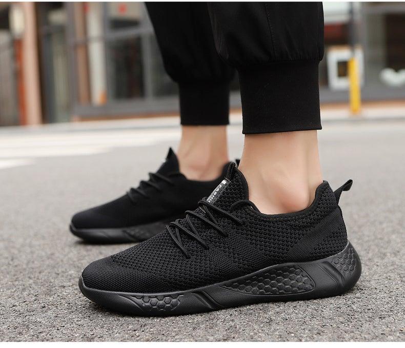 Light Mans Running Shoes Comfortable Breathable Men's Sneaker Casual Antiskid And Wear-Resistant Jogging Mens Sport Lace Up Low Top Jogging Man Athletic Sneakers - STEVVEX Shoes - 105, Air Mesh Sneakers, Air Sneakers, Athletic Sneakers, Black Sneakers, Breathable Sneakers, Elegant Mens Sneakers, Men Sneakers, Men's Casual Sneakers, Men's Strong Sneakers, Mens Gym Sneakers, Mens Lightweight Sneakers, Red Sneakers, Shoes, Sneakers, Sport Sneakers, White Sneakers - Stevvex.com