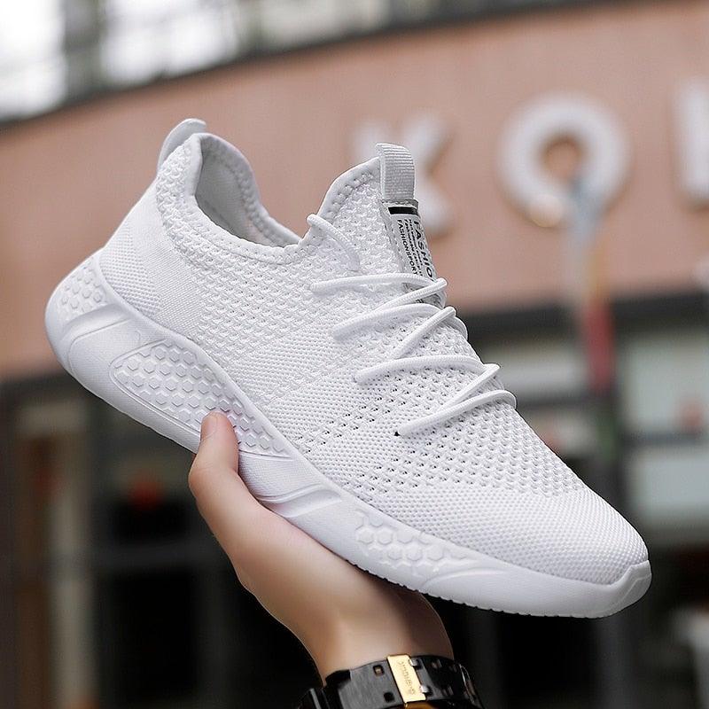 Light Running Comfortable Casual Men's Sneaker Breathable Non-slip Wear-resistant Outdoor Walking Men Sport Flat Breathable Summer Walking Beach Mesh Shoes Comfortable Mesh Athletic Sneakers