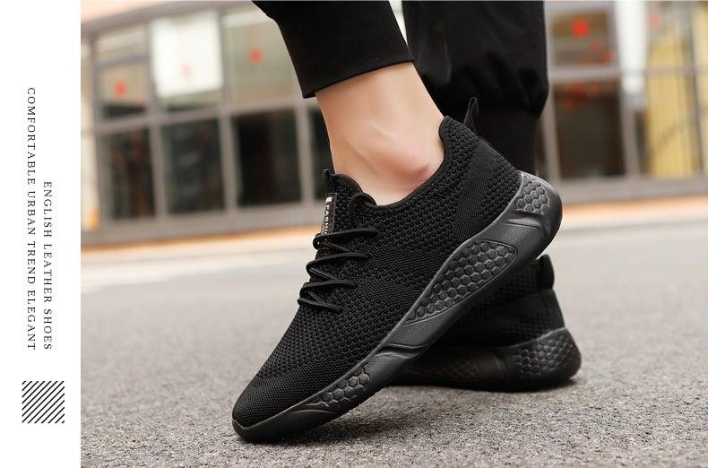 Light Running Comfortable Casual Men's Sneaker Breathable Non-slip Wear-resistant Outdoor Walking Men Sport Flat Breathable Summer Walking Beach Mesh Shoes Comfortable Mesh Athletic Sneakers