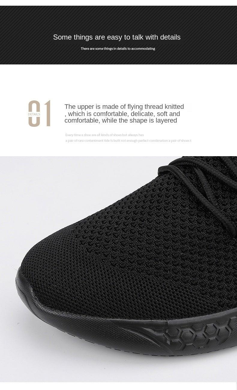 Light Running Comfortable Casual Men's Sneaker Breathable Non-slip Wear-resistant Outdoor Walking Men Sport Flat Breathable Summer Walking Beach Mesh Shoes Comfortable Mesh Athletic Sneakers