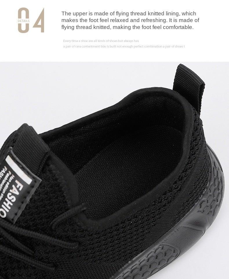 Light Running Comfortable Casual Men's Sneaker Breathable Non-slip Wear-resistant Outdoor Walking Men Sport Flat Breathable Summer Walking Beach Mesh Shoes Comfortable Mesh Athletic Sneakers