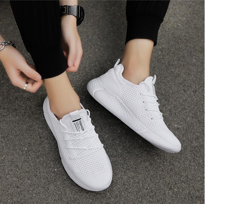 Light Running Comfortable Casual Men's Sneaker Breathable Non-slip Wear-resistant Outdoor Walking Men Sport Flat Breathable Summer Walking Beach Mesh Shoes Comfortable Mesh Athletic Sneakers