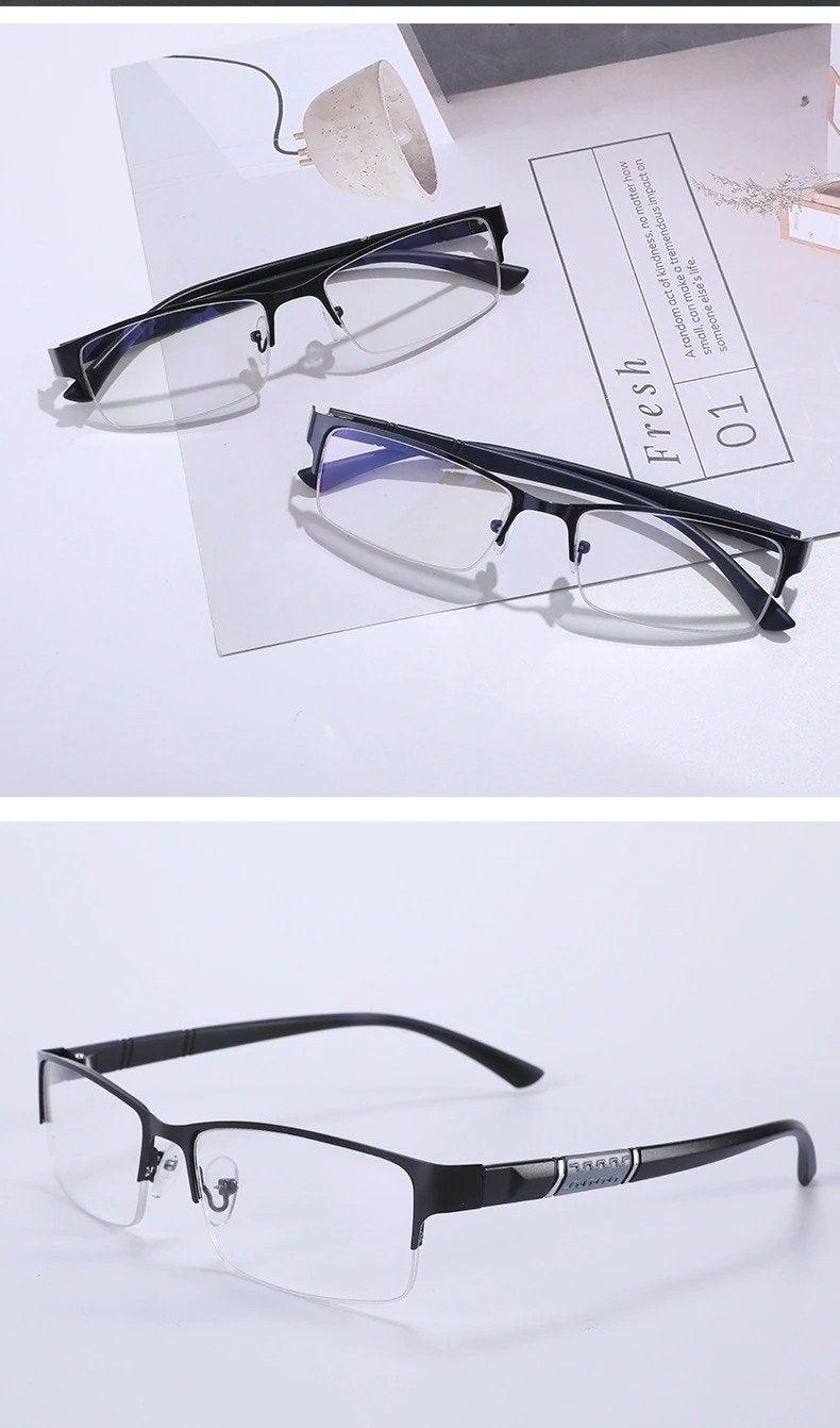 Lightweight Alloy Semi-Rimless New Design Reading Glasses For  Men And Women With  High Quality Half Frame  Men Reading Glasses  For Men New Retro Eyewear