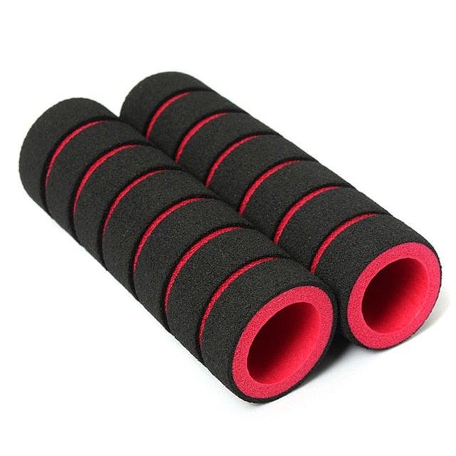 Lightweight Bike Handlebar Foam Sponge Cycling Anti-Shock Non-Slip Skid-Proof Handle Bar Grips Bike Foam Handlebar Cover Handle Bar Foam Soft Grips Sponge Non-Slip Handle Grips For Bike Racing Bicycle Motorcycle