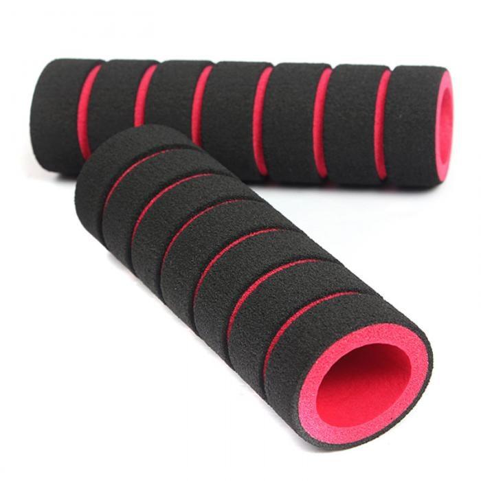 Lightweight Bike Handlebar Foam Sponge Cycling Anti-Shock Non-Slip Skid-Proof Handle Bar Grips Bike Foam Handlebar Cover Handle Bar Foam Soft Grips Sponge Non-Slip Handle Grips For Bike Racing Bicycle Motorcycle