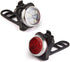 Lightweight USB Rechargeable Bike Light Set Super Bright Front Headlight And Rear LED Bicycle Light 4 Light Mode Options USB Rechargeable Bike Light Set LED Bicycle Front Headlight And Rear Taillight Lithium Battery 650mAh