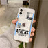 London Paris Tokyo Travel Transparent phone case for iPhone 14 11 12 13 mini pro XS MAX 8 7 6S Plus X SE XR Anti-Yellowing Phone Cover Transparent Full Safe Phone Case