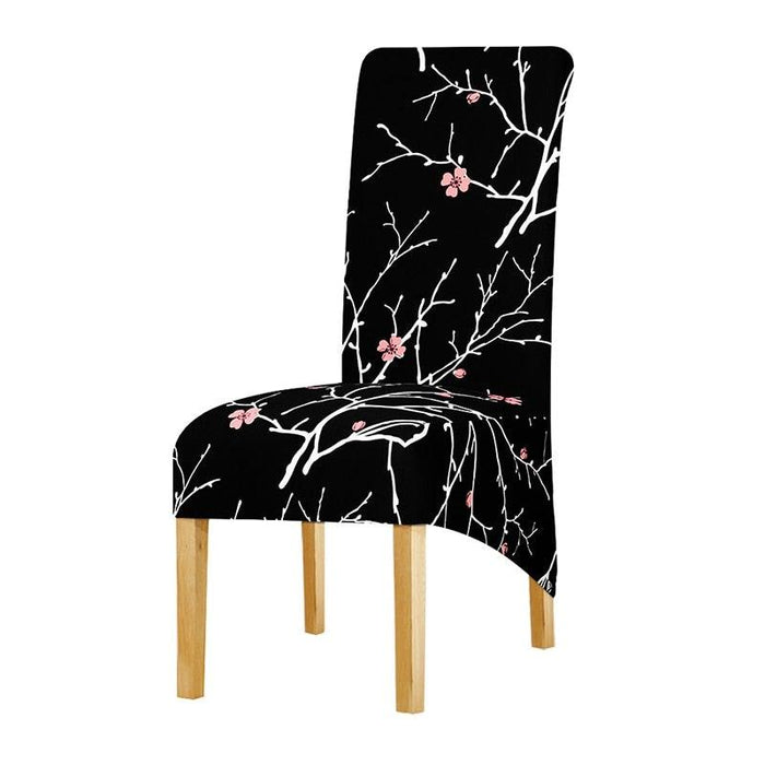 Long Backrest High Elastic Chair Cover European Backrest Seat Cover Home Washable Living Room Restaurant Hotel Party Banquet Dining Chair Cover Stretch Chair Slipcover, Spandex Elastic Removable Washable Chair Seat Covers Protector for Dining Room