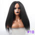 Long Kinky Straight Synthetic Wigs for Black Women Black Brown Blonde Ginger Red White Hair Afro Wigs Synthetic Hair  Wigs For Black Women Cosplay Wigs For Women