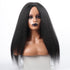 Long Kinky Straight Synthetic Wigs for Black Women Black Brown Blonde Ginger Red White Hair Afro Wigs Synthetic Hair  Wigs For Black Women Cosplay Wigs For Women