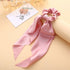 Long Ribbon Women Ponytail Scrunchies Scarf Elastic Hair Band Knotted Streamer Hair Ties Silky Satin Hair Rope Ponytail Holder Accessories for Women