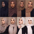 Long Soft Cotton Lightweight Crinkle Hijab Scarf Elegant Headscarf Head Wrap Islamic Head Wraps Hijab For Women 70*175cm