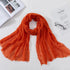 Long Soft Cotton Lightweight Crinkle Hijab Scarf Elegant Headscarf Head Wrap Islamic Head Wraps Hijab For Women 70*175cm