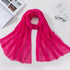 Long Soft Cotton Lightweight Crinkle Hijab Scarf Elegant Headscarf Head Wrap Islamic Head Wraps Hijab For Women 70*175cm