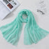 Long Soft Cotton Lightweight Crinkle Hijab Scarf Elegant Headscarf Head Wrap Islamic Head Wraps Hijab For Women 70*175cm