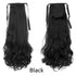 Long Straight Synthetic Hairpiece Ponytail Hair Natural Wrap Around Ponytail Chip in Hair Extensions Pony Tail Wig Synthetic Long Pony Tail Natural Black Comb In Ponytail Hair Pieces For Women