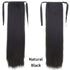 Long Straight Synthetic Hairpiece Ponytail Hair Natural Wrap Around Ponytail Chip in Hair Extensions Pony Tail Wig Synthetic Long Pony Tail Natural Black Comb In Ponytail Hair Pieces For Women