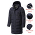 Long Winter Warm Thick Hooded Jacket Coat Windproof Thicken Hooded Coat Comfortable Jacket Men Autumn Outdoor Fashion Classic Windproof Multiple Pockets Men Light Jacket Coat