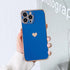 Love Heart Shockproof Bumper Phone Case For iPhone 14 13 12 11 Pro XS Max X XR 7 8 Plus 12Mini SE2 Soft Protective Case for Women Cute Gold Edge Shockproof Slim Soft Bumper