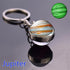 Luminous Glow In The Dark Solar System Planet Keyring Solar System Planet Keychain Glow In The Dark Creative Galaxy Keyring Crystal Glass Ball Key Chain Galaxy Keychain Moon Earth Sun Double Side Glass Ball Key Chain