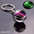 Luminous Glow In The Dark Solar System Planet Keyring Solar System Planet Keychain Glow In The Dark Creative Galaxy Keyring Crystal Glass Ball Key Chain Galaxy Keychain Moon Earth Sun Double Side Glass Ball Key Chain