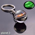 Luminous Glow In The Dark Solar System Planet Keyring Solar System Planet Keychain Glow In The Dark Creative Galaxy Keyring Crystal Glass Ball Key Chain Galaxy Keychain Moon Earth Sun Double Side Glass Ball Key Chain