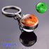 Luminous Glow In The Dark Solar System Planet Keyring Solar System Planet Keychain Glow In The Dark Creative Galaxy Keyring Crystal Glass Ball Key Chain Galaxy Keychain Moon Earth Sun Double Side Glass Ball Key Chain