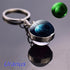 Luminous Glow In The Dark Solar System Planet Keyring Solar System Planet Keychain Glow In The Dark Creative Galaxy Keyring Crystal Glass Ball Key Chain Galaxy Keychain Moon Earth Sun Double Side Glass Ball Key Chain