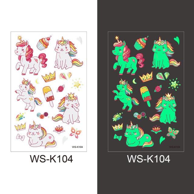 Luminous Tattoo Stickers Temporary Animal Tattoos Glow Paste on Face Arm Leg Fluorescent Waterproof Fake Tattoo For Kids Girls - STEVVEX Beauty - 103, 3D Tattoo, Animal Tattoo, Arm Tattoo, Back Tattoo, Beauty, Body Tattoo, Boys Tattoo, Butterfly Tattoo, Children Tattoo, Dinosaur Tattoo, Face Tattoo, Fashion Tattoo, Finger Tattoo, Girls Tattoo, Leg Tattoo, Luminous Tattoo, Luxury Tattoo, Tattoo, Waterproof Tattoo, Women Tattoo - Stevvex.com