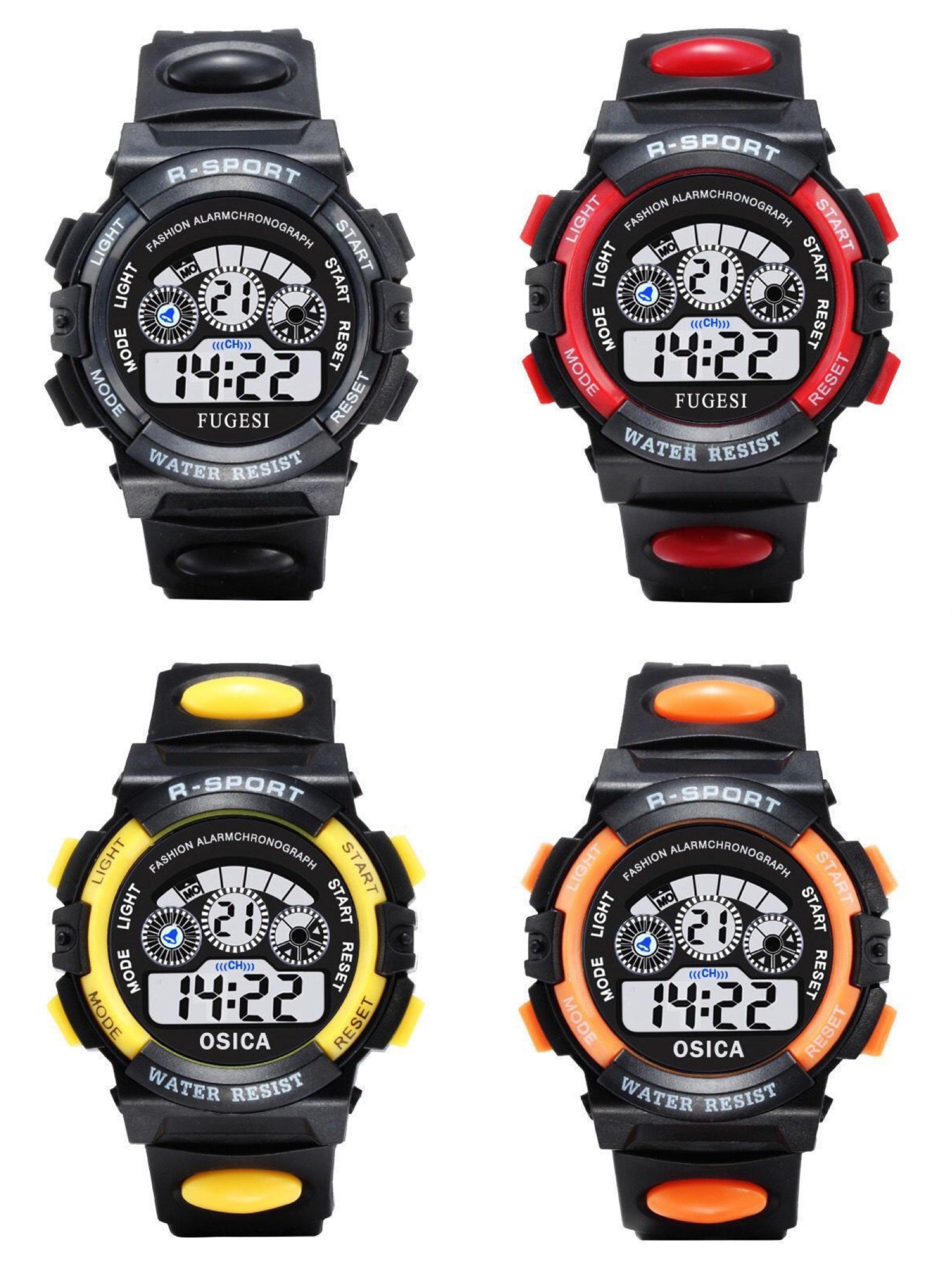 Luminous Watch For Children Students Dial Electronic Watch Multi-function Wrist Watch Kids Sports Watch Functional Digital Kids Watches LED Light Wristwatches For Boys Girls