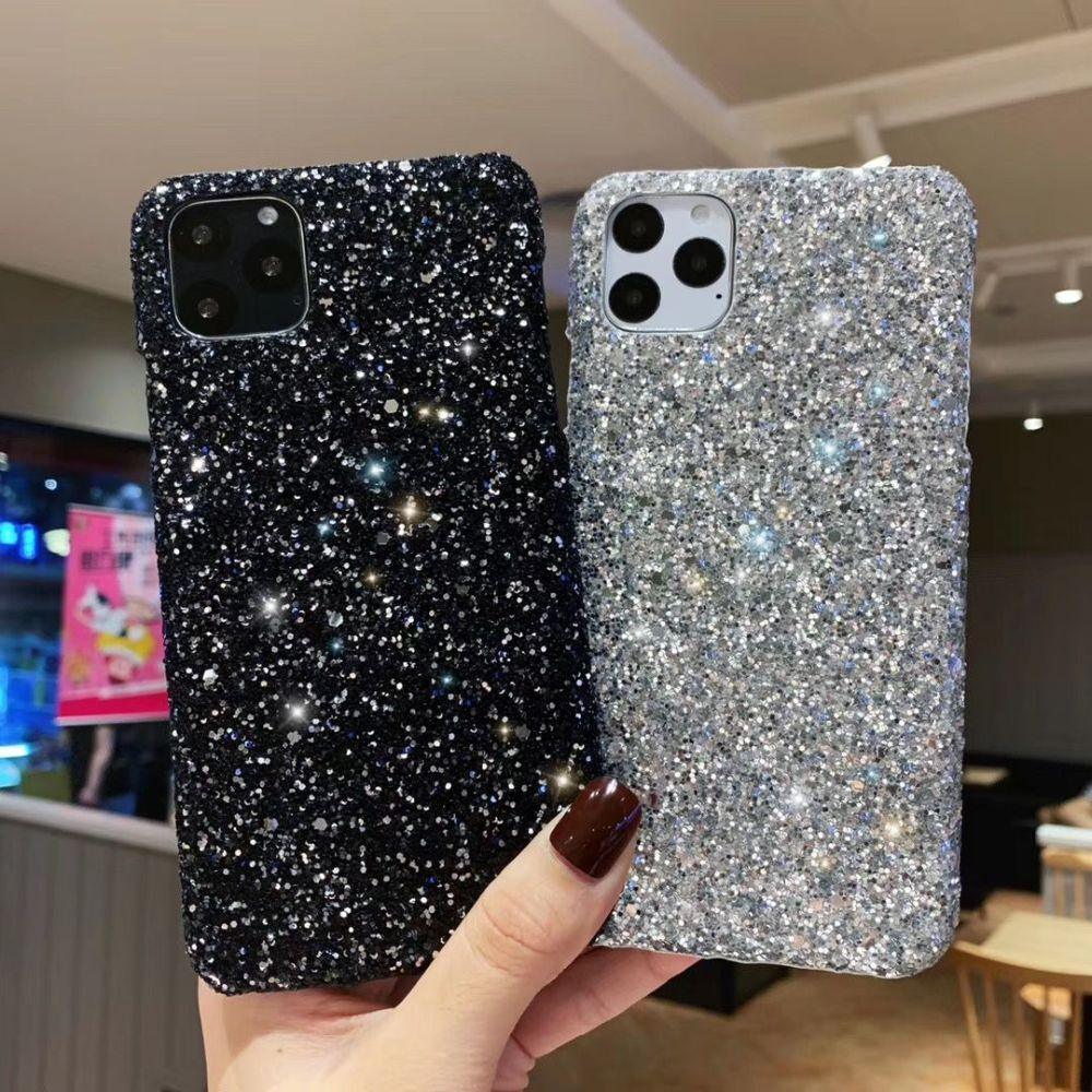 Luxurious Glitter Case For iPhone 11 Pro XS Max Case Cover For iPhone 6 7 8 Plus 11Pro Max 13 Pro Max Ultra Thin Sparkle Diamond Full Body Protective Edges Precise Fit Dustproof Anti Fingerprint Scratch-Resistant Phone Cover