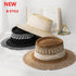 Luxurious New Handmade Straw Beach Hat For Women Summer Hat Luxury Cap Fashion Straw Hat Flat Sun Protection Hats Beautiful Unique Design 55-60cm