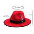 Luxurious Unique Couple Hats Wide Brim Fedora Hat Winter Autumn Trendy Fedora Hat  Women Black Red Wedding Hat With Feather Belts For Hats Men Beautiful Gentleman Elegant Classical Hat