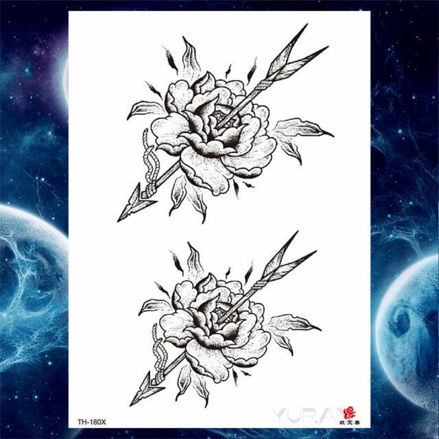 Luxury Big Tattoo Stickers Butterfly Body Arm Leg Tattoos Temporary Black Flower Rose Tattoos For Women's Adults - STEVVEX Beauty - 103, 3D Tattoo, Animal Tattoo, Arm Tattoo, Beauty, Big Tattoo, Black Tattoos, Body Tattoo, Butterfly Tattoo, Colorful Tattoo, Fashion Tattoo, Flower Tattoo, Girls Tattoo, Large Tattoo, Leg Tattoo, Lotus Tattoo, Luxury Tattoo, Tattoo, Waterproof Tattoo, Wedding Tattoo, Women Tattoo - Stevvex.com