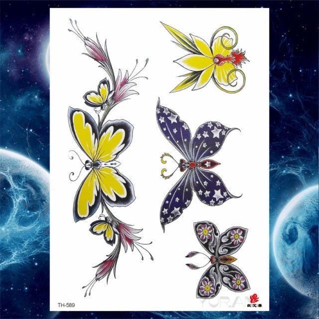 Luxury Big Tattoo Stickers Butterfly Body Arm Leg Tattoos Temporary Black Flower Rose Tattoos For Women's Adults - STEVVEX Beauty - 103, 3D Tattoo, Animal Tattoo, Arm Tattoo, Beauty, Big Tattoo, Black Tattoos, Body Tattoo, Butterfly Tattoo, Colorful Tattoo, Fashion Tattoo, Flower Tattoo, Girls Tattoo, Large Tattoo, Leg Tattoo, Lotus Tattoo, Luxury Tattoo, Tattoo, Waterproof Tattoo, Wedding Tattoo, Women Tattoo - Stevvex.com