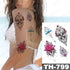 Luxury Big Waterproof Temporary Sticker Tattoo Large Flowers And Animals Body Tattos For Womens - STEVVEX Beauty - 103, 3D Tattoo, Animal Tattoo, Arm Tattoo, Beauty, Big Flowers Tattoo, Big Tattoo, Black Tattoos, Body Tattoo, Butterfly Tattoo, Colorful Tattoo, Fashion Tattoo, Girls Tattoo, Leg Tattoo, Luxury Tattoo, Modern Tatoos, Stylish Tattoo, Tattoo, Waterproof Tattoo, Wolf Tattoo, Women Tattoo, Womens Tattoo - Stevvex.com