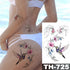 Luxury Big Waterproof Temporary Sticker Tattoo Large Flowers And Animals Body Tattos For Womens - STEVVEX Beauty - 103, 3D Tattoo, Animal Tattoo, Arm Tattoo, Beauty, Big Flowers Tattoo, Big Tattoo, Black Tattoos, Body Tattoo, Butterfly Tattoo, Colorful Tattoo, Fashion Tattoo, Girls Tattoo, Leg Tattoo, Luxury Tattoo, Modern Tatoos, Stylish Tattoo, Tattoo, Waterproof Tattoo, Wolf Tattoo, Women Tattoo, Womens Tattoo - Stevvex.com