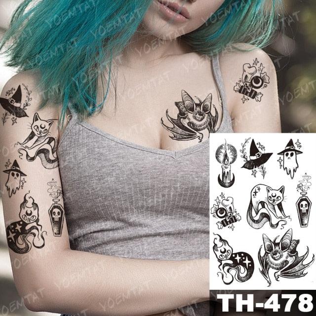 Luxury Big Waterproof Temporary Sticker Tattoo Large Flowers And Animals Body Tattos For Womens - STEVVEX Beauty - 103, 3D Tattoo, Animal Tattoo, Arm Tattoo, Beauty, Big Flowers Tattoo, Big Tattoo, Black Tattoos, Body Tattoo, Butterfly Tattoo, Colorful Tattoo, Fashion Tattoo, Girls Tattoo, Leg Tattoo, Luxury Tattoo, Modern Tatoos, Stylish Tattoo, Tattoo, Waterproof Tattoo, Wolf Tattoo, Women Tattoo, Womens Tattoo - Stevvex.com