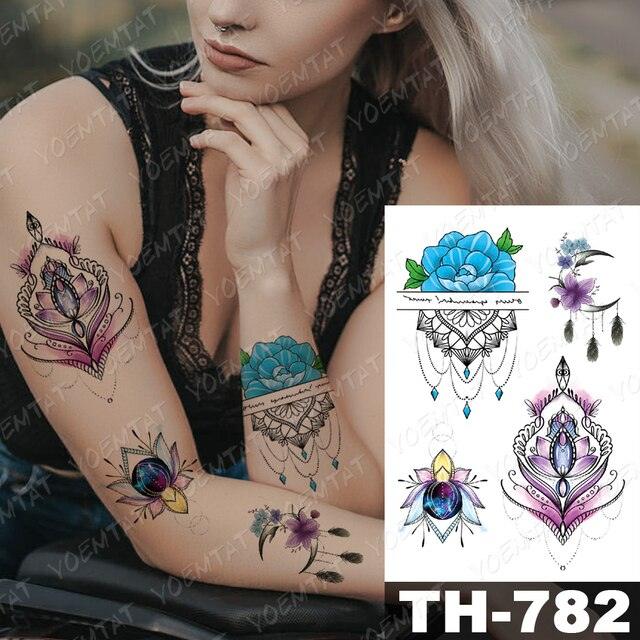 Luxury Big Waterproof Temporary Sticker Tattoo Large Flowers And Animals Body Tattos For Womens - STEVVEX Beauty - 103, 3D Tattoo, Animal Tattoo, Arm Tattoo, Beauty, Big Flowers Tattoo, Big Tattoo, Black Tattoos, Body Tattoo, Butterfly Tattoo, Colorful Tattoo, Fashion Tattoo, Girls Tattoo, Leg Tattoo, Luxury Tattoo, Modern Tatoos, Stylish Tattoo, Tattoo, Waterproof Tattoo, Wolf Tattoo, Women Tattoo, Womens Tattoo - Stevvex.com