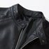 Luxury Black Men Faux Leather Jacket Elegant Motorcycle Men's Jackets Black Warm Business Male PU Leather Coats Men's Leathers Motorcycle Slim Fit Jacket