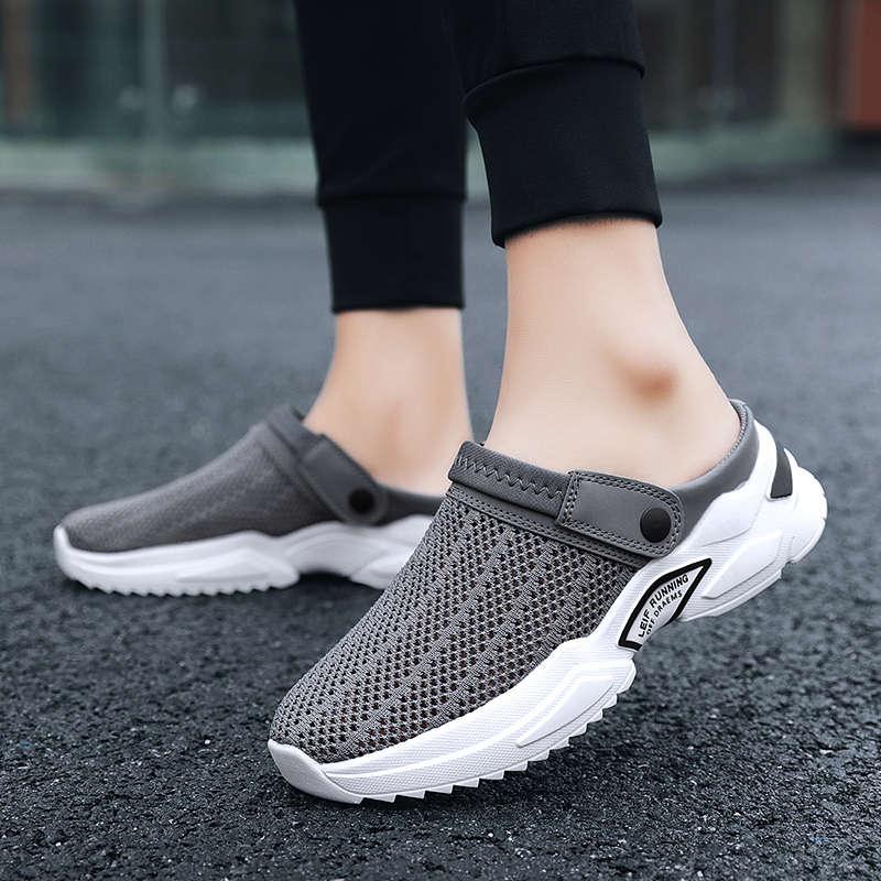 Luxury Black Mens Shoes Flip Flops Platform Slipper Sandals Men Shoe Summer Tennis Fitness Gym Garden Clog Shoes Sandals Summer Indoor Outdoor Walking Slipper