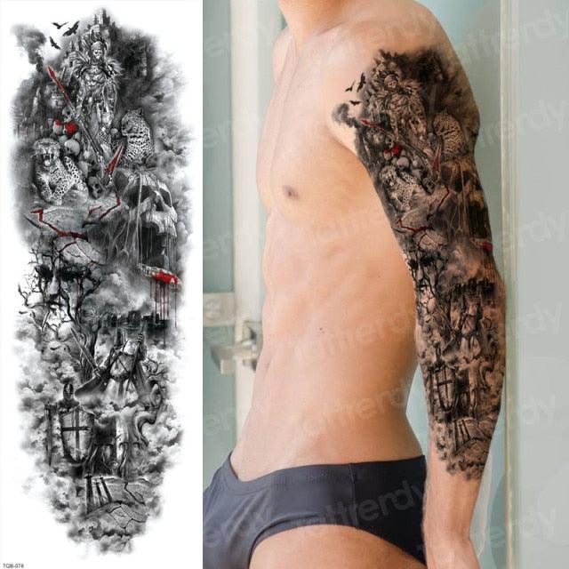 Luxury Black Temporary Tattoo Waterproof Big Lion Tattoo For Body Arm Legs Modern Large Design - STEVVEX Beauty - 103, 3D Tattoo, Animal Tattoo, Arm Tattoo, Beauty, Big Tattoo, Black Tattoos, Body Tattoo, Boys Tattoo, Fashion Tattoo, Large Tattoo, Leg Tattoo, Lion Tattoo, Luxury Tattoo, Men Tattoo, Mens Tattoo, Modern Tattoo, Stylish Tattoo, Tattoo, Waterproof Tattoo, Women Tattoo, Womens Tattoo - Stevvex.com