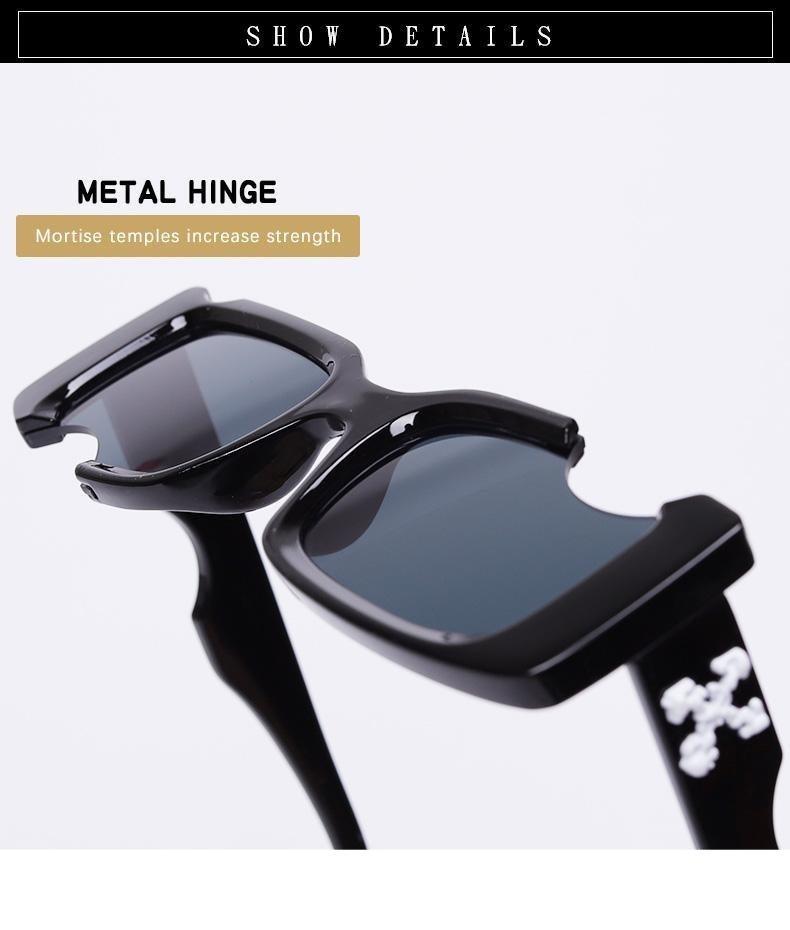 Luxury Black Women Design Sunglasses Stylish Fashionable Rectangle Shape Sunglasses For Women & Men Elegant Popular Design Style Sunglasses For Men & Women