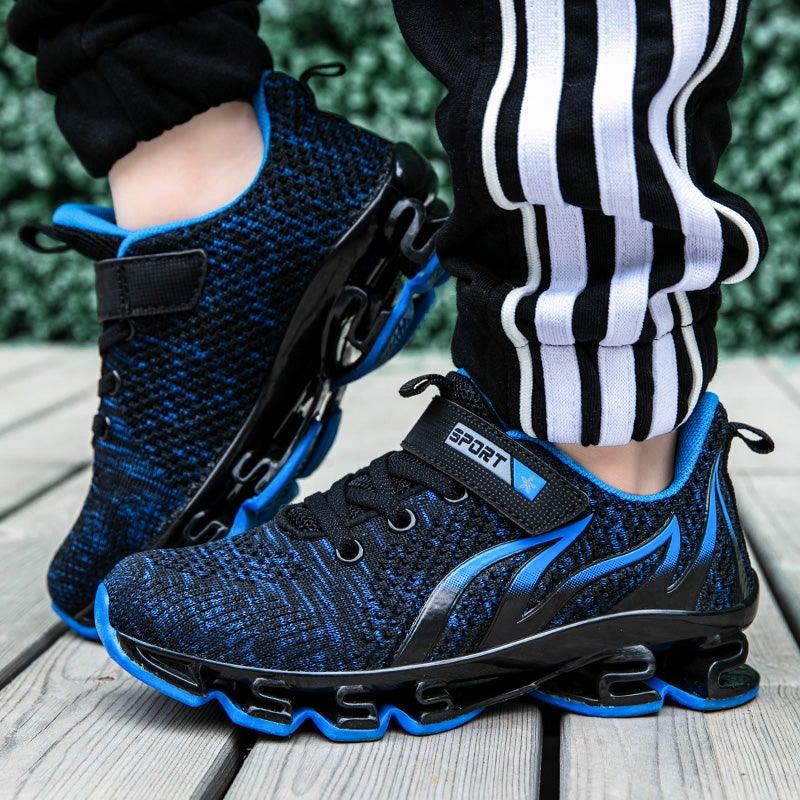 Luxury Boys Sneakers Kids Running Outdoor Children Sport Tennis Breathable Non-slip Sole Sneakers Outdoor Sport Walking Fashion Sneakers