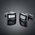 Luxury Business Black Shirt Cufflink Formal Dress Wedding Bridegroom Suit Sleeve Cuff Links Elegant And Classy Cufflinks For Men Set Modern Jewelry For Your Loved One