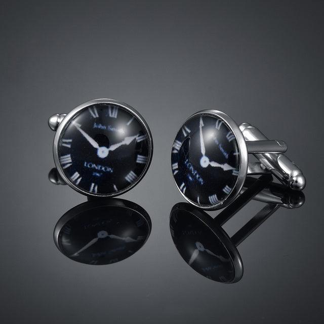 Luxury Business Black Shirt Cufflink Formal Dress Wedding Bridegroom Suit Sleeve Cuff Links Elegant And Classy Cufflinks For Men Set Modern Jewelry For Your Loved One