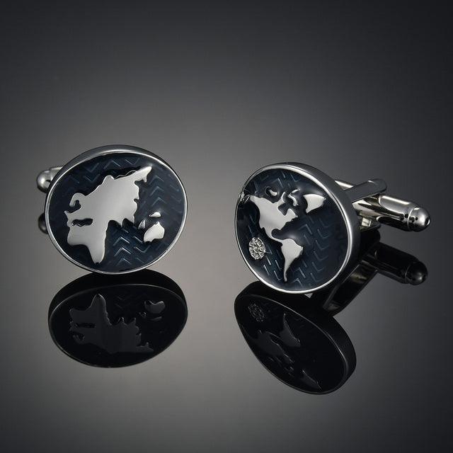 Luxury Business Black Shirt Cufflink Formal Dress Wedding Bridegroom Suit Sleeve Cuff Links Elegant And Classy Cufflinks For Men Set Modern Jewelry For Your Loved One